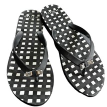 Coach Amel Sandals Flip Flops Black White Silver Bow 7-8  - £23.15 GBP