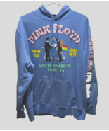 Pink Floyd Wish You Were Here North American Tour &#39;75 Blue Hoodie (2023) XL - $23.96