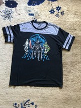 Super Cool Star Wars Stormtrooper Darth Vader Pixel Blue T-shirt Youth Size XL - £7.88 GBP