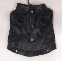 New Top Paw Black Denim Jacket Dog Size Medium - $5.93