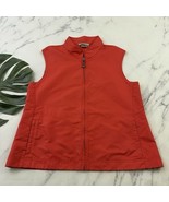 Exofficio Womens Zip Up Vest Size XL Bright Coral Pink Lightweight Clima... - $31.12 CAD