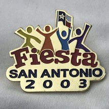 Fiesta San Antonio 2003 Pin Gold Tone Enamel - £13.31 GBP