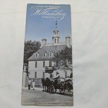 Vintage 1950s Come To Historic Williamsburg Virginia Brochure - £7.01 GBP
