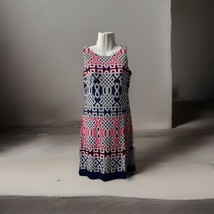 American Living Sheath Dress Geometric Knit Womens Size 2 Stretch Pull On - £19.34 GBP