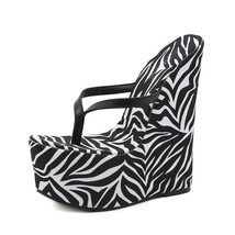 Termainoov Women Slippers High Heels Platform Zebra Wedges Heeled Flip Flops Fas - £45.85 GBP