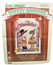 Daisy Kingdom Breezy Banners No Sew Banner Kit Be Thankful 21&quot; x 29&quot; - £9.66 GBP