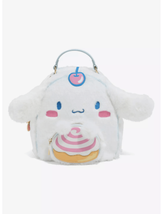 Sanrio Cinnamoroll Faux Fur Fuzzy Cupcake Sweets Shoppe Mini Backpack - £70.77 GBP