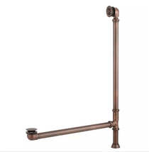 New Oil Rubbed Bronze 1-1/2&quot; Tub Drain with Ball Swivel Overflow, 30&quot; Ov... - £117.91 GBP