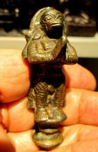 Vintage Hanuman Monkey God Statue Bronze Brass Hindu Old Rare - £739.40 GBP