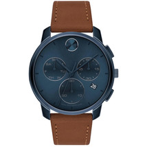 Movado Men&#39;s Bold Thin Blue Dial Watch - 3600834 - £380.76 GBP