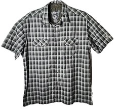 Kuhl Men XL Plaid Mountain Hiking Button Down Short Sleeve Shirt Plaid - £33.83 GBP