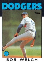 1986 Topps #549 Bob Welch Los Angeles Dodgers ⚾ - $0.89