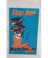 JON BON JOVI - VINTAGE ORIGINAL 1987 CONCERT TOUR LAMINATE BACKSTAGE PASS - $375.83 MXN