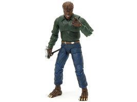 The Wolfman 6.25&quot; Moveable Figure with Cane Trap and Alternate Head and Hands &quot;U - £27.49 GBP