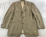 Hugo Boss Suit Jacket Blazer Mens 44T Beige Three Button Silk Wool Blend... - £92.78 GBP