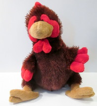 Ganz Webkinz HM346 Rooster Plush Stuffed Animal No Code Brown & Red - $8.00
