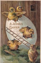 A Joyous Easter Baby Chicks 1909 RPO Postcard D59 - £5.58 GBP