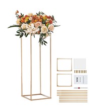 VEVOR 10PCS 31.5inch High Wedding Flower Stand, With Acrylic Laminate,Me... - £167.34 GBP