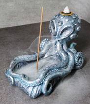 Nautical Cthulhu Octopus Sea Monster Backflow Incense Cone And Stick Holder - £17.53 GBP
