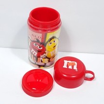 M&amp;M Canister Red Insulated Thermos Mars 2002 With Papers NEW Never Used - $20.78