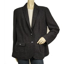 Luisa Spagnoli  Blue Wool Silk Blend Fitted Two Buttons Blazer jacket si... - $143.55