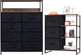 Lyncohome Dresser With 3 Drawers And Shelf And Vertical 8 Drawers Dresser With - £183.00 GBP