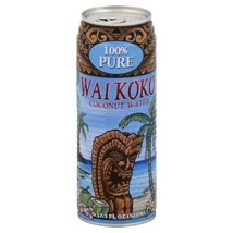 Wai Koko Hawaii 100% Pure Coconut Water 17.5 Oz (Pack Of 6) - £54.13 GBP
