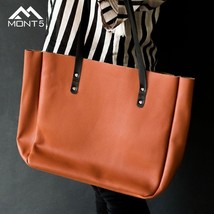 LE Handmade Large Lightweight Leather Tote Bag - $84.99
