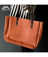 LE Handmade Large Lightweight Leather Tote Bag - $1,593.20 MXN
