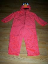 Size 3-4T Sesame Street Tickle Me Elmo Plush Halloween Costume Giggle Sounds EUC - £38.28 GBP