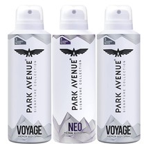 Park Avenue Signature Collection Pemium Body Spray for Men 150ml 2 Voyage + 1Neo - £23.11 GBP