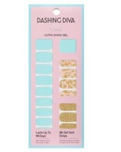 Dashing Diva Gloss Ultra Shine Gel Nail Strips - Denim Spritz - £11.98 GBP