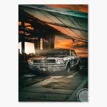 Classic Car  Mustang Canvas Print Art Painting - £13.58 GBP