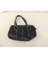 Estee Lauder Women&#39;s Purse Black Suede Feel Double Flap Silver Accents 5... - €12,18 EUR