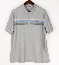 Travis Matthew Minsurfing Polo Shirt Mens XXL Gray Golf Cotton Blend - $25.46