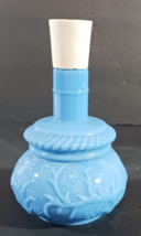 Vintage 1970&#39;s PERFUME BOTTLE OIL LAMP BLUE Empty AVON 5.5 in - £6.84 GBP
