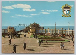 Blankenberge Entrance Archway To Pier Aquarama Belgium Vintage Postcard - $14.45