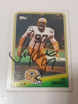 Tim Harris Green Bay Packers 1988 Topps Autograph Card #323 Read Description - £3.96 GBP