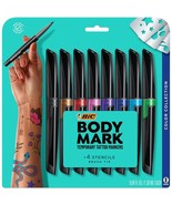 BIC BodyMark Temporary Tattoo Markers Brush Tip Assorted Colors Pack Of ... - $677.21 MXN