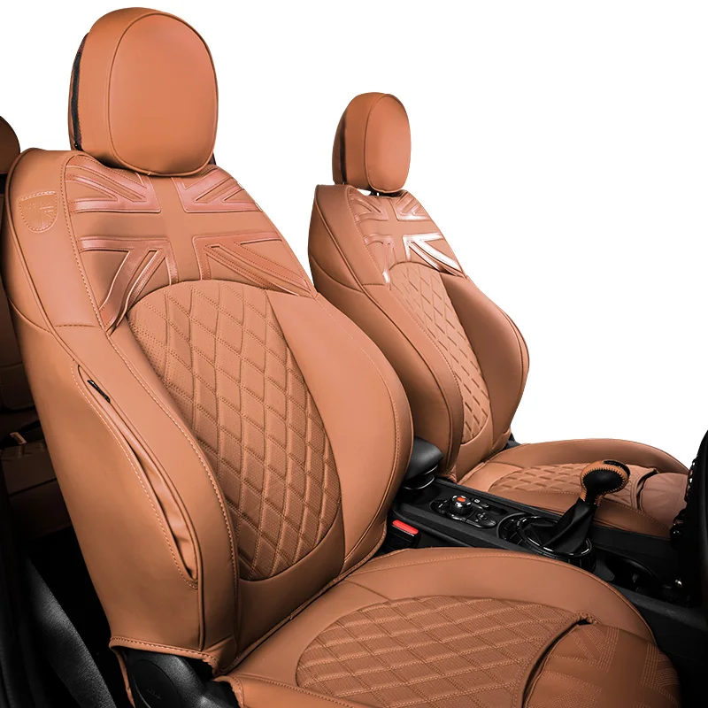 Leather Full Set Covers Car Seats For Mini Cooper F54 F55 F56 F57 F60 Clubman - £314.36 GBP+