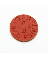 Authentic Vintage WWII OPA Red Ration Token - $131.52 MXN