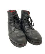 Harley Davidson #95213 Men&#39;s Ankle Riding Boots Black Leather 10.5 - $53.19