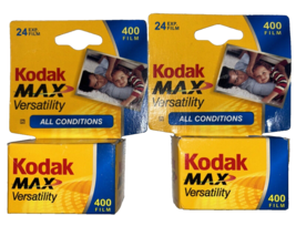 Kodak Max Versatility 400 35mm Color Print Film 2 packs EXP 2006 Sealed - $21.84