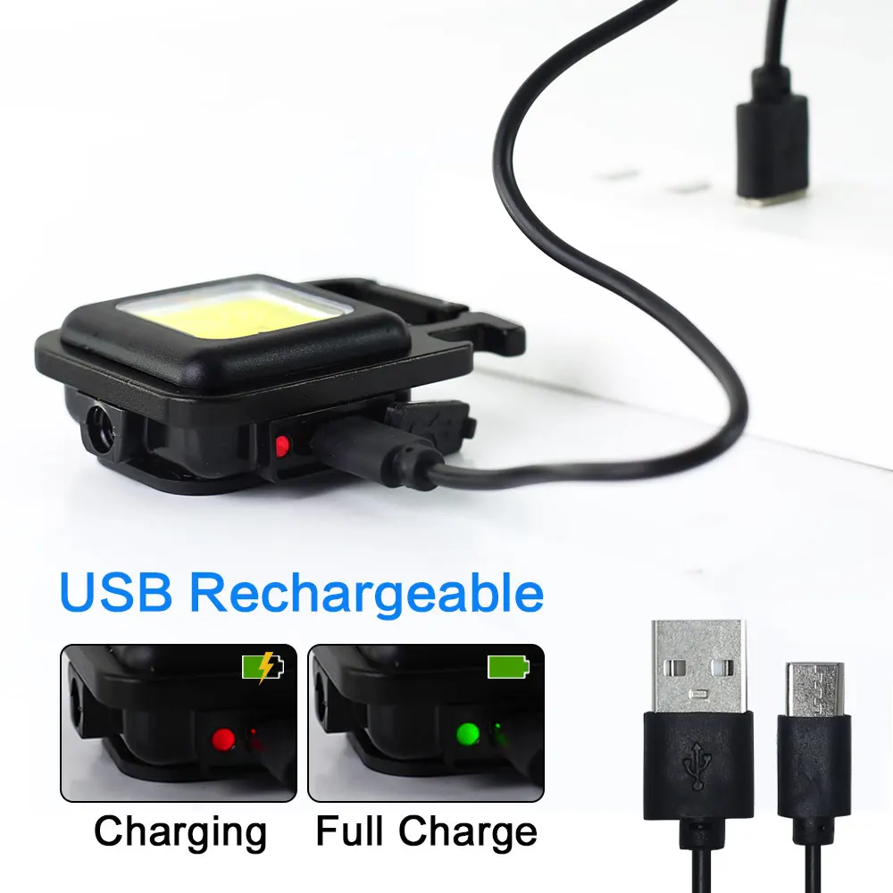 Sporting Mini LED Flashlight Mutifuction Portable USB Rechargeable Pocket Work L - £24.41 GBP