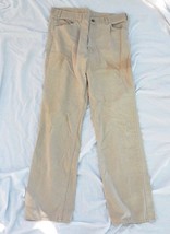 Bianco Vintage Scheda Levis Per Uomo con Una Skosh More Room Marrone Beige Jeans - £45.62 GBP