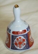 UCGC Porcelain Bell Floral Gold Tip Handle - $9.89