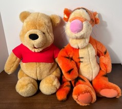 GUND Walt Disney Winnie the Pooh &amp; Tigger Plush Stuffed Animals 15-17” tall  - £28.11 GBP
