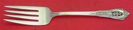 Rose Point by Wallace Sterling Silver Cold Meat Fork 8 1/8&quot; Serving - £85.21 GBP
