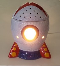 Scentsy Blast Off Rocket Wax Warmer Space Ship Kids Night Light 23176 Retired - $26.99