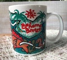 Bahama Breeze Caribbean Rest. &amp; Grill Advertising Coffee Mug Cup Seahors... - $11.31